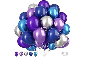 50PCS Blue and Purple Balloons Party Decorations