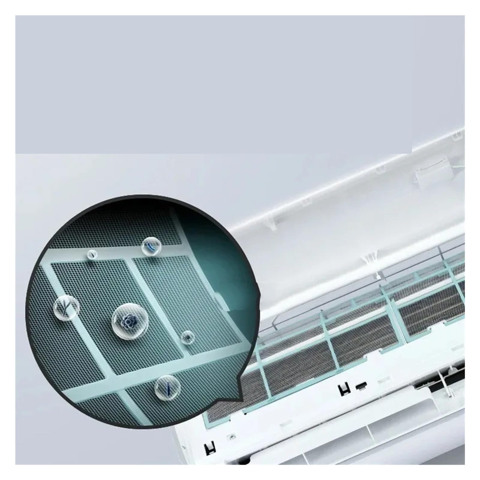 Filtro dell'Aria condizionata, Compatibile con Midea,(SET2)