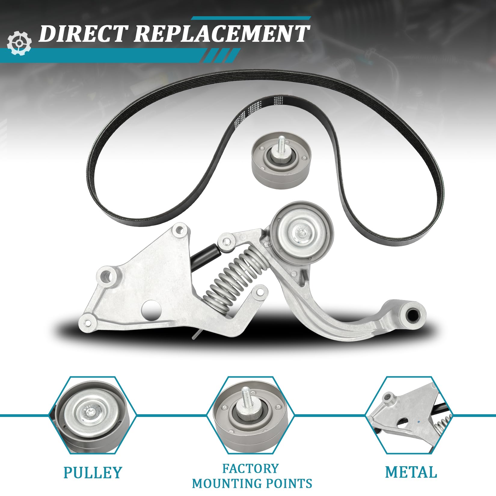 Mini Cooper Belt Tensioner New Accessory Belt Tensioner For Mini Cooper ( 2002-2008) - Direct Replacement Tensioner, 1-Year Warranty Exterior Mirrors For Mini Cooper - Foto 12