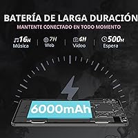 Vista 3 de Tablet de 10 pulgadas Android 13, 6 GB RAM 64 GB ROM, procesador Quad-Core, pantalla táctil LCD de 1280x800, WiFi, GMS, cámara dual, Bluetooth