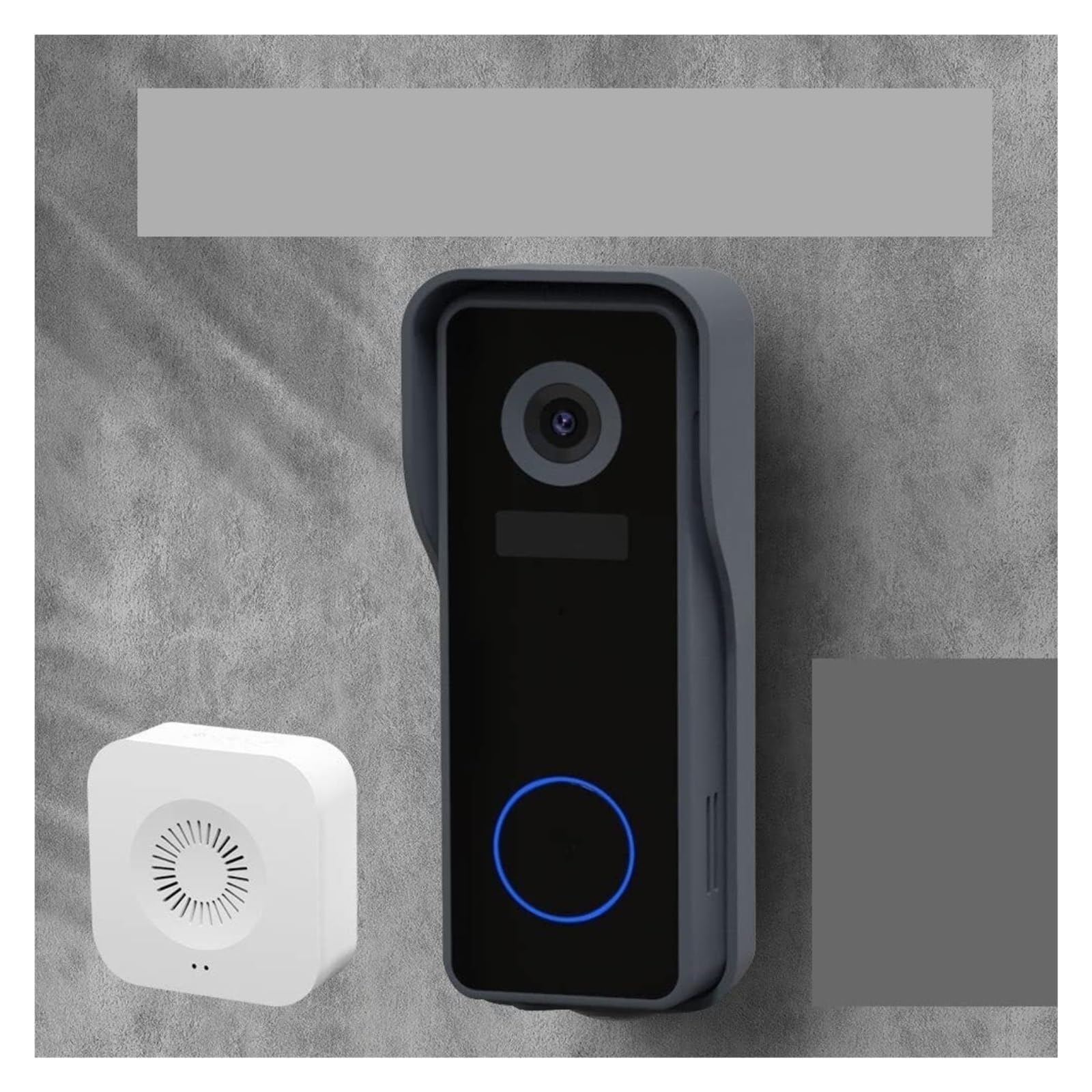 Timbre con vídeo Inteligente Videoportero con Cámara Timbre De Alta Definición 2K WiFi IP65 IP Inalámbrico para Exteriores Soporte Bidireccional para El Hogar oficinas y hogares