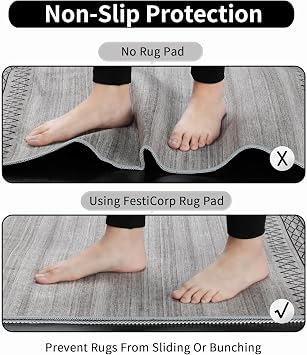 KAHEIGN Multipurpose Non Slip Pad, 50CM x 200CM PVC Anti Slip Rug Pad Underlay Carpet Grip Drawer Shelf Liner Waterproof Floor Cushion Mat for Home Office Cars Kitchen Bathroom (Cream White)