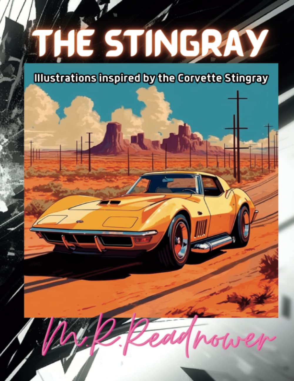 Corvette Stingray poster retro : affiche collection américaine