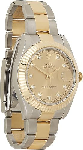 Pre-loved 18K Yellow Gold &amp; Diamond Jubilee Datejust 11633 41mm, Gold