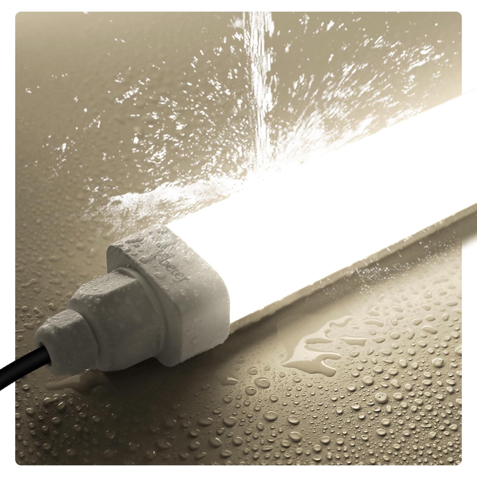 Tobeter LED Feuchtraumleuchte, LED Feuchtraumlampe im Reihenschaltung, IP65 Wasserfest Werkstattlampe für Keller Garage Feuchtraum