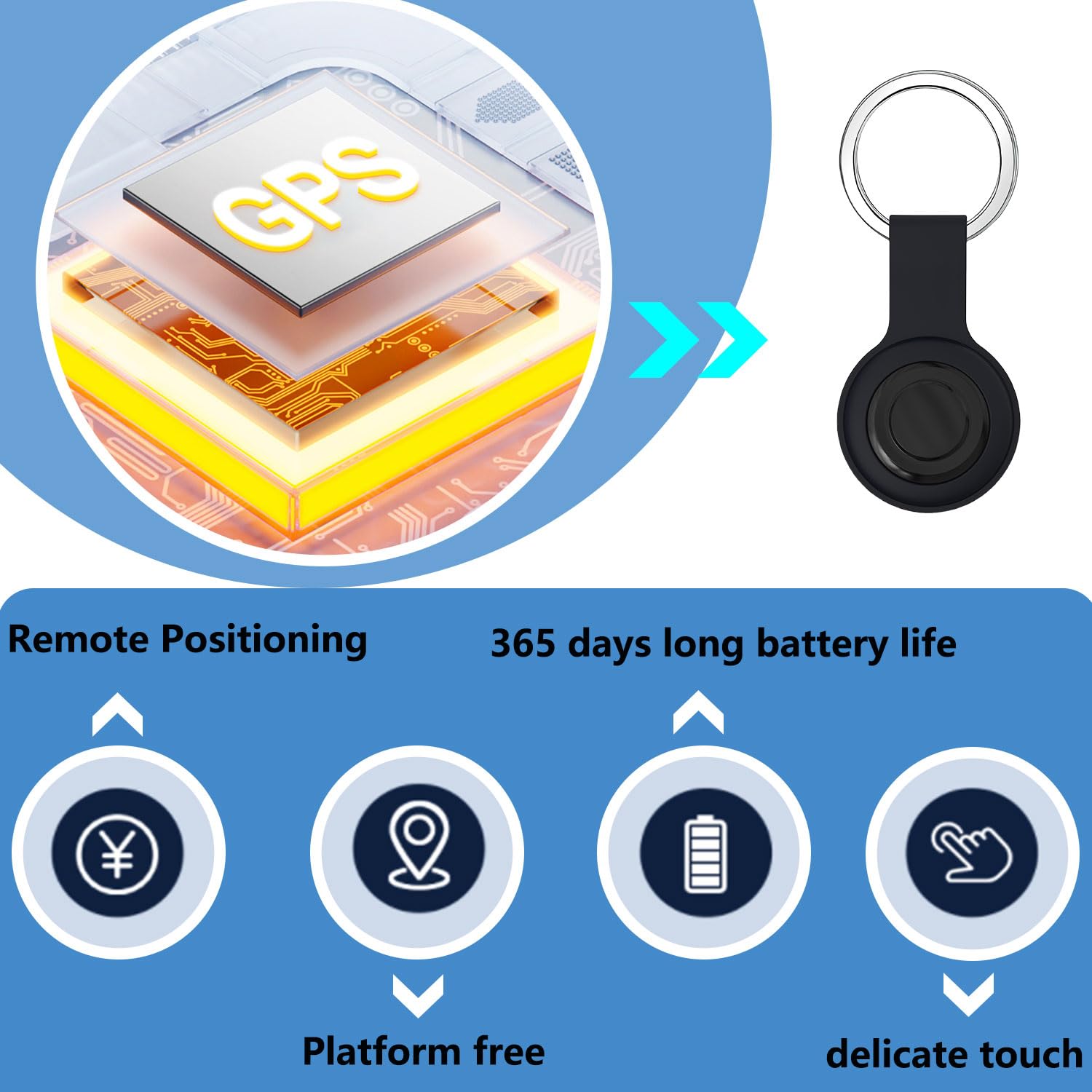 GPS Tracker for Vehicles, Pets & Valuables – No Subscription, Real-Time Tracking via App – Lightweight, Waterproof, Long Battery Life – Compatible with iOS & Android - image 4