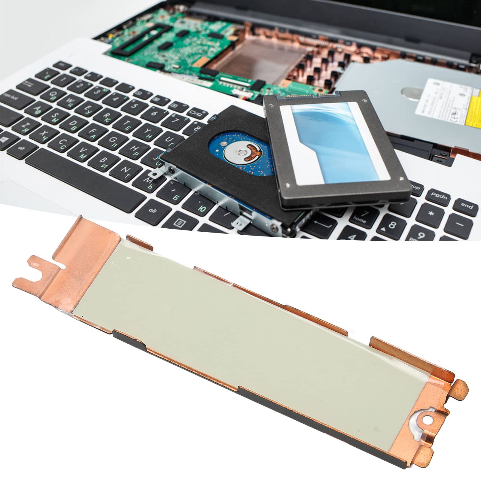 Osłona Radiatora SSD, Rozpraszania Ciepła SSD do Dysku SSD Nvme M.2 NGFF, Wspornik Termiczny Laptopa Osłona Termiczna do XPS 15 9500 9510 9520