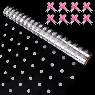 Rouleau de Papier d'emballage Transparent en Cellophane Emballage de Bouquet Emballage Cadeau Emballage de Cellophane Pour La Maison Pour Arts Fleurs Travaux Manuels Paniers Fleurs