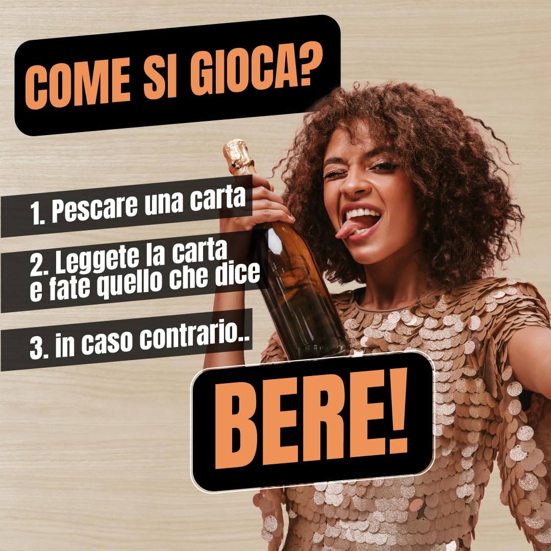 GLOP 400 Carte, Probabilmente i Migliori Giochi da Tavolo Adulti, Giochi per Bere in Italiano, Giochi di società per Feste, Regali Divertenti, Bevi Responsabilmente.
