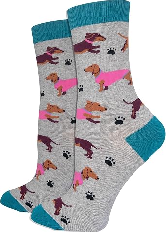 Womens Premium Comfort Dachshund Socks 4-10