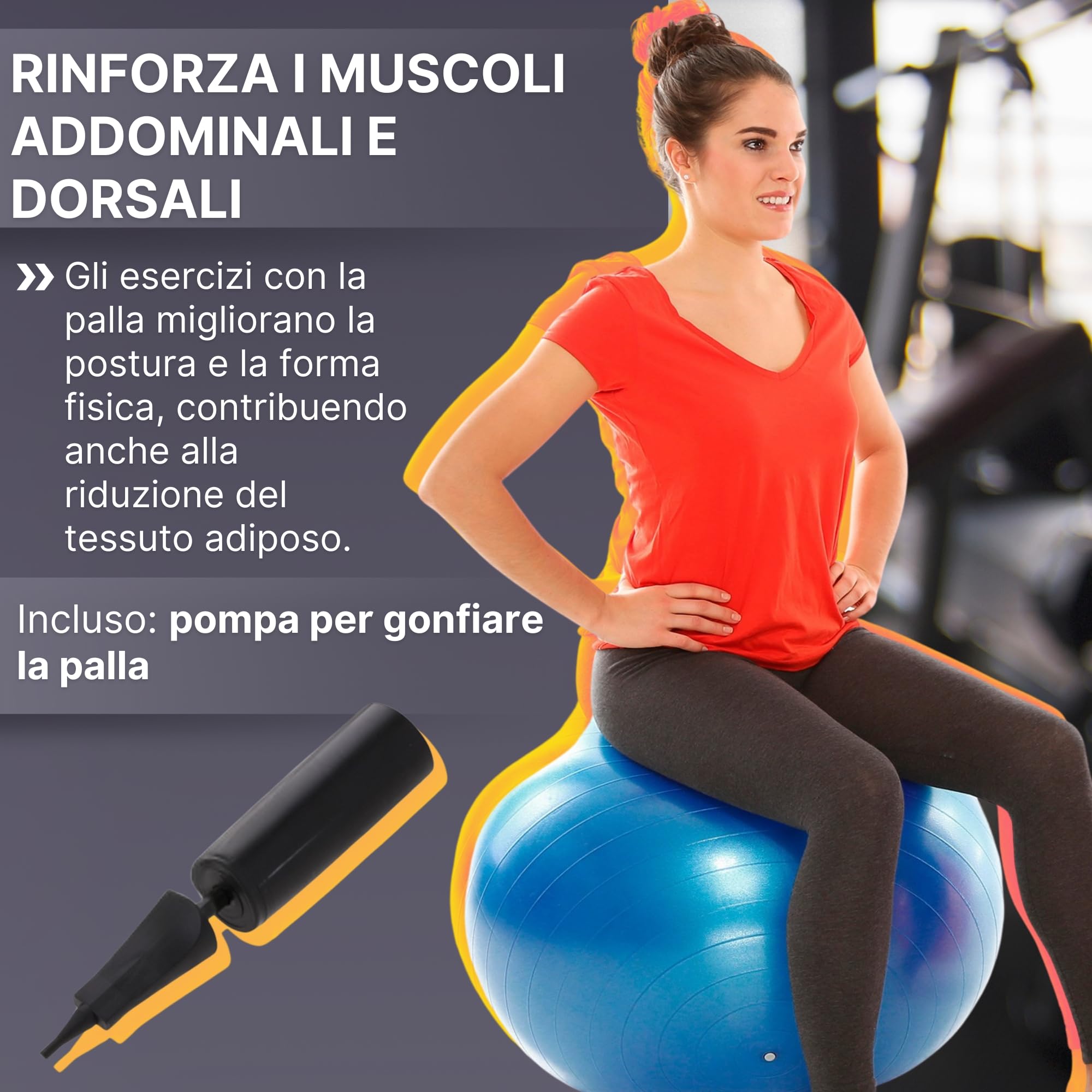 FFitness Palla da pilates Gymball 95 CM FF 1 pz - Redcare