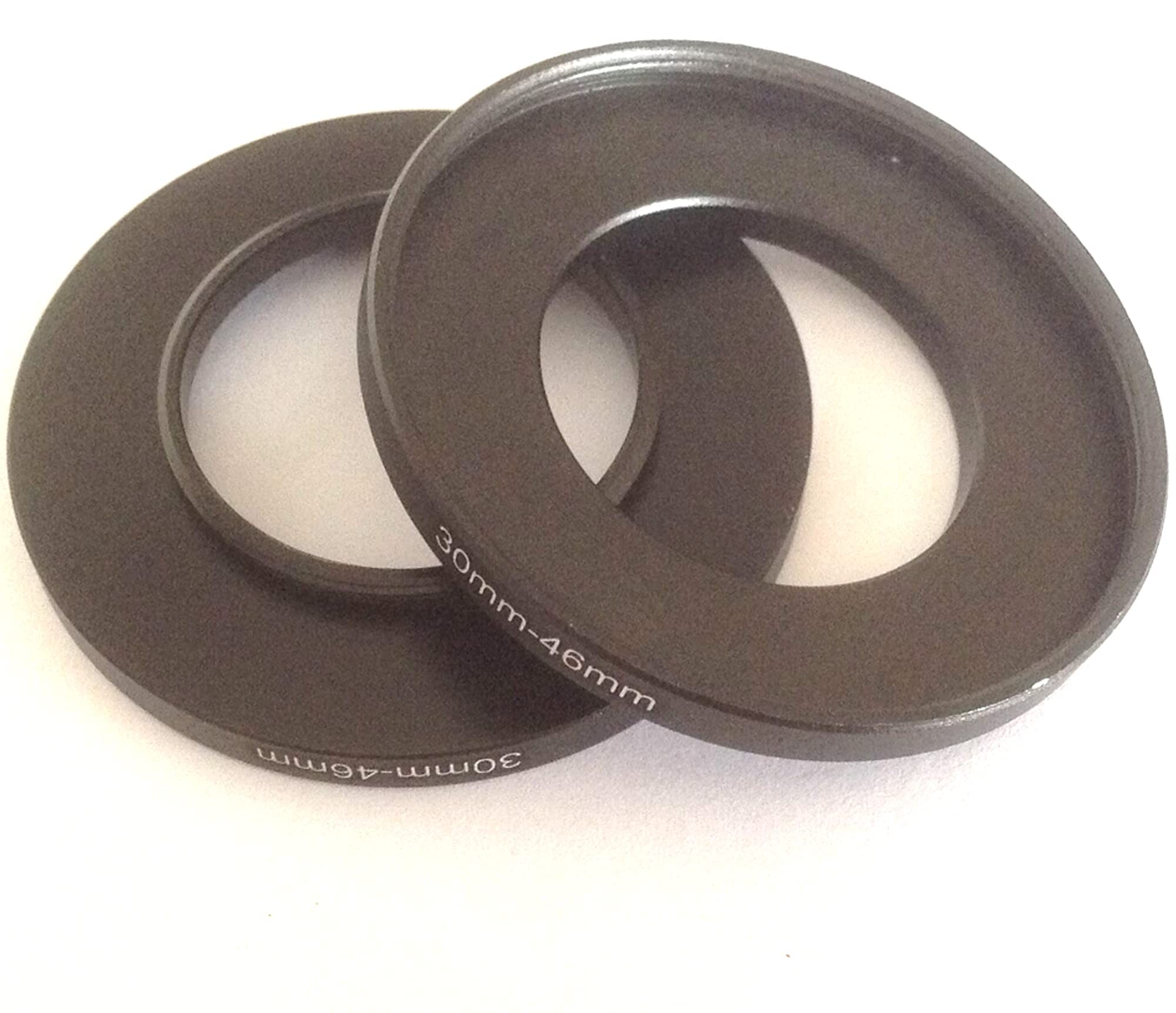 2x Adapter 30mm To 46mm Size Step Up Rings Video Camera Lens 30-46mm Filter Aperture Switch-er Circle Screws Photo Picture Connector Adjust 30-46 Connect-ion Photo-graphy Parts Accessories - Image 2