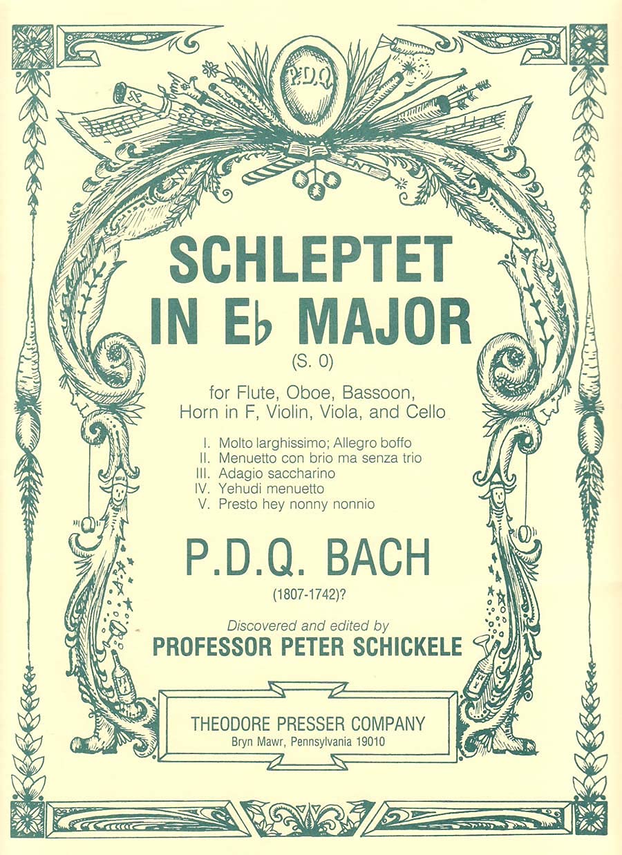 Bach Schleptet in Eflat Major PDQ Bach, Professor Peter Schickele