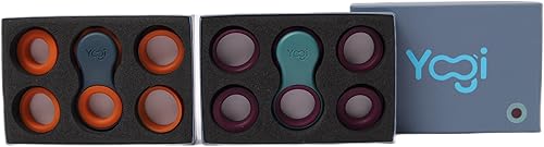 Vista 62 de Yogi Fidget Toy – Spinner sensorial silencioso para adultos y niños – Alivio del estrés para TDAH, ansiedad – Juguetes para adultos – Incluye 5