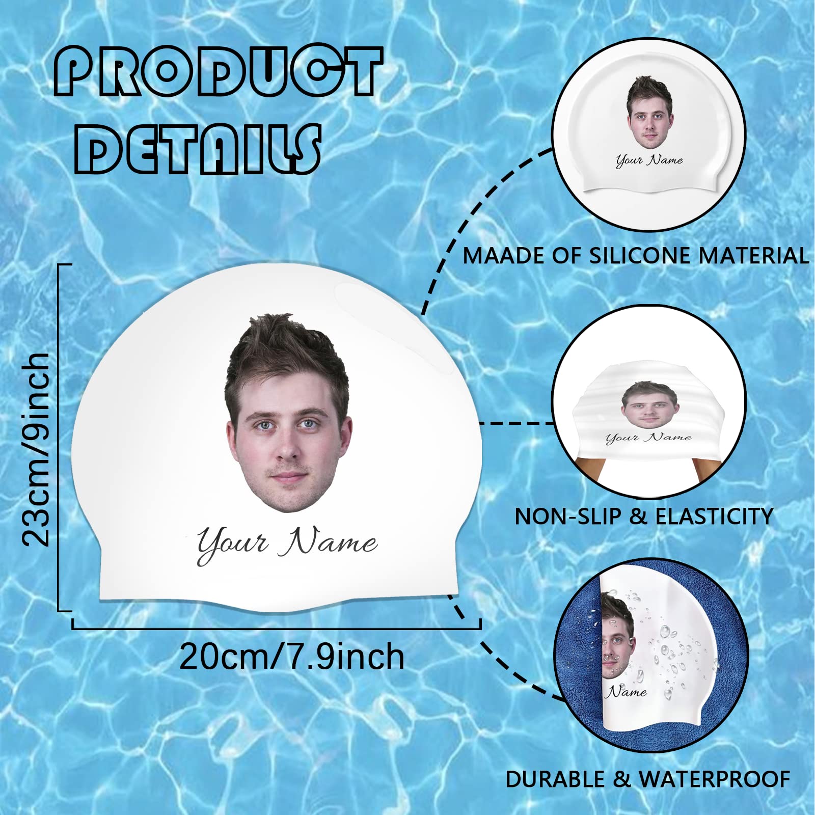 TYR France Silicone Adult Fit, White