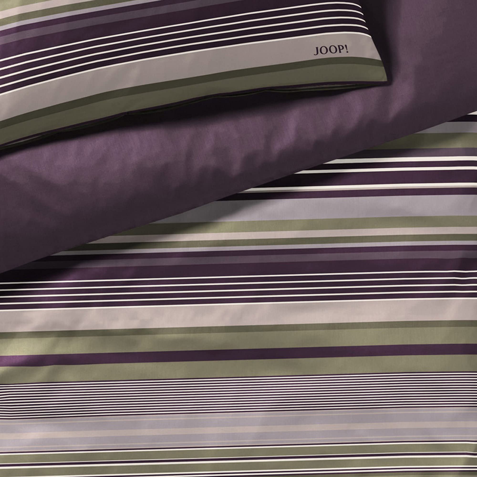 JOOP! Pościel Micro Lines 4099 | 4 Purple Ivy - 135 x 200 cm