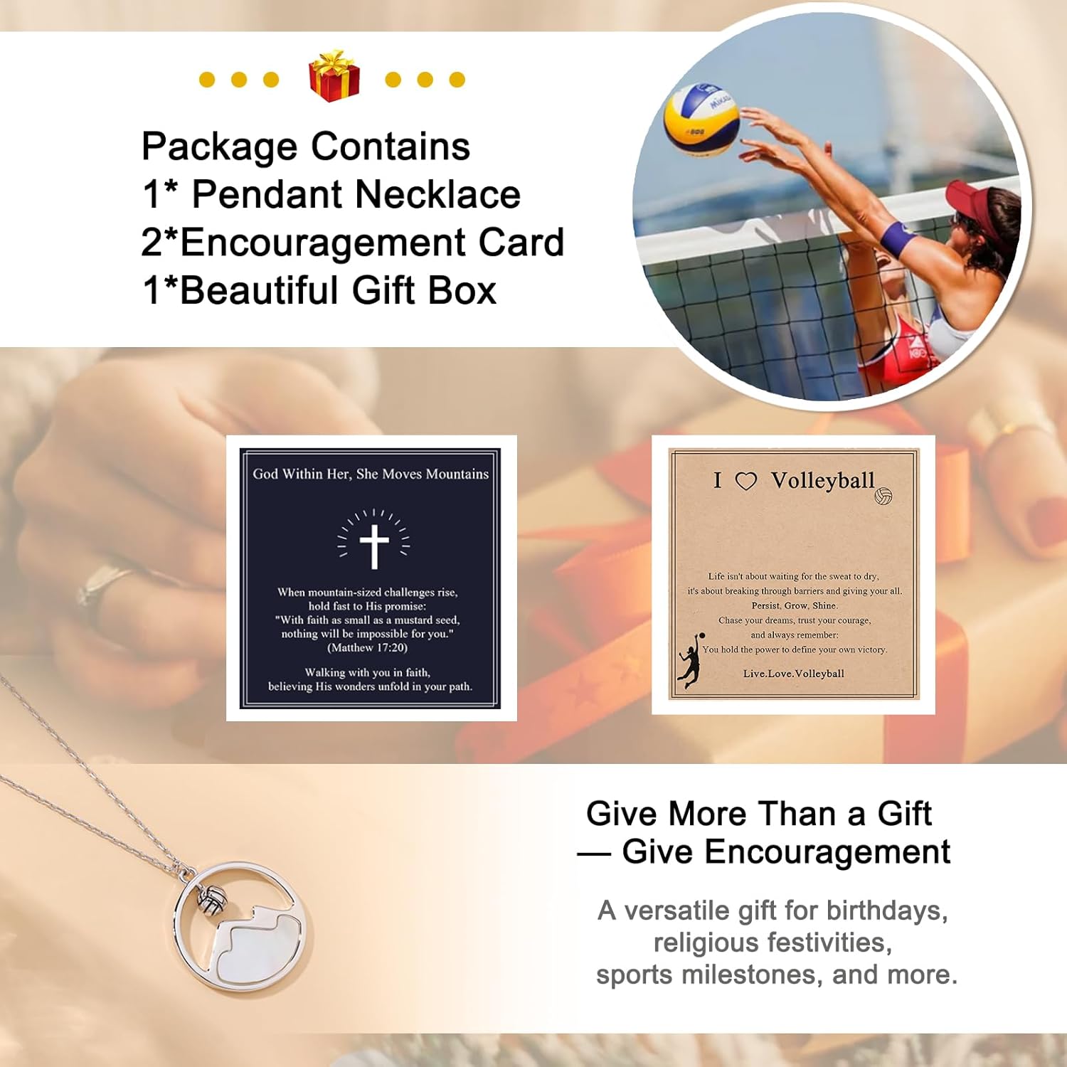 Basketball/Soccer/Softball/Volleyball Necklace for Teen Girls Women, Adjustable Sport Jewelry Accessories Birthday Christmas Gift for Sports Lovers Daughters Mom Sister Wife Friends Grandma - Image 2