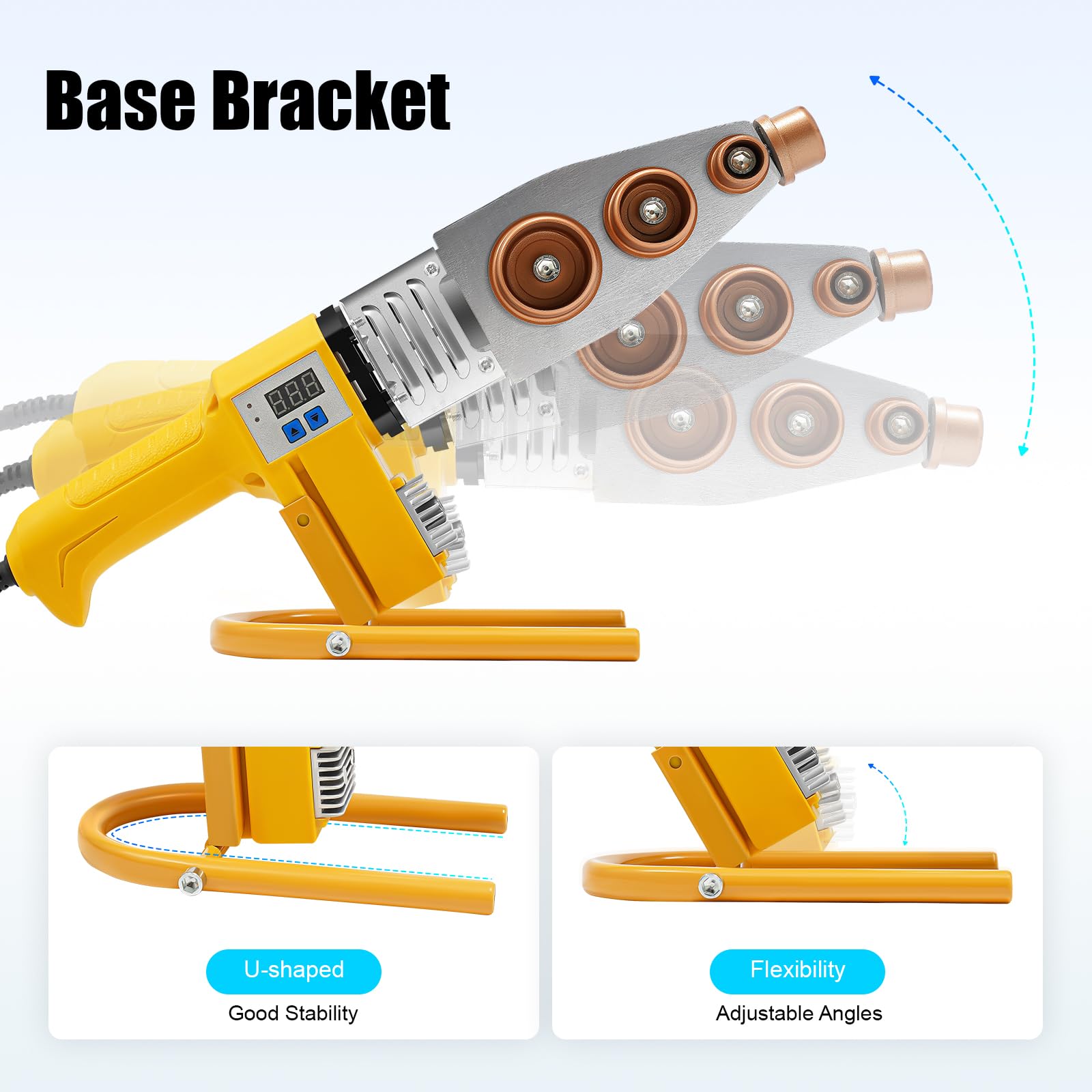 Saldatrice per tubi in plastica, saldatore professionale con display digitale saldatrice per tubi saldatrice in plastica per tubi saldatura per PPR PE PP (20-63MM)