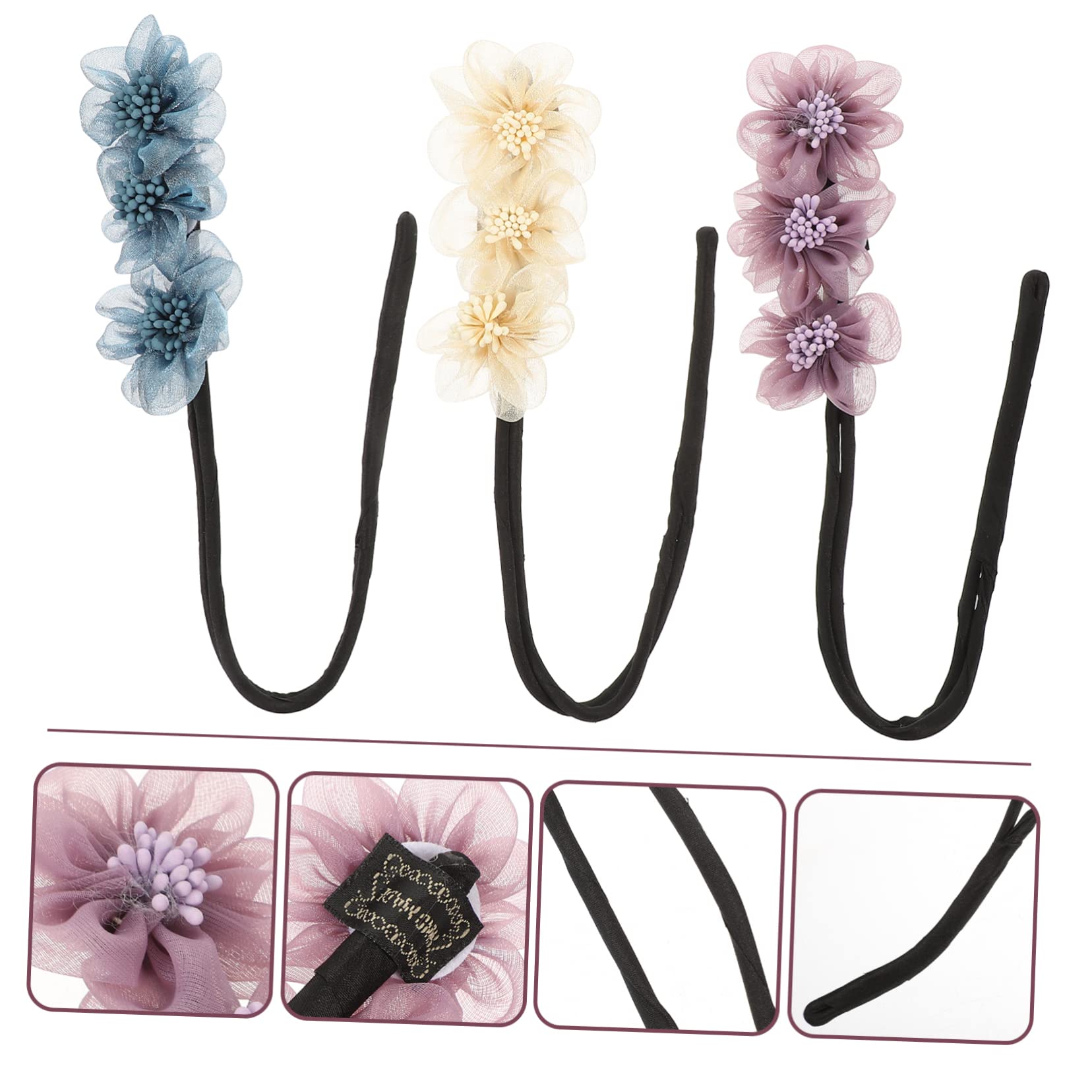 MAGICLULU 12 Stk Fleischbällchen Haareisen fauler Lockenwickler Haarknotenformer Haarblumen für Hochsteckfrisuren Haarschmuck Lockenstab Haarknotenhersteller Blumen-Dutt-Maker für Haare