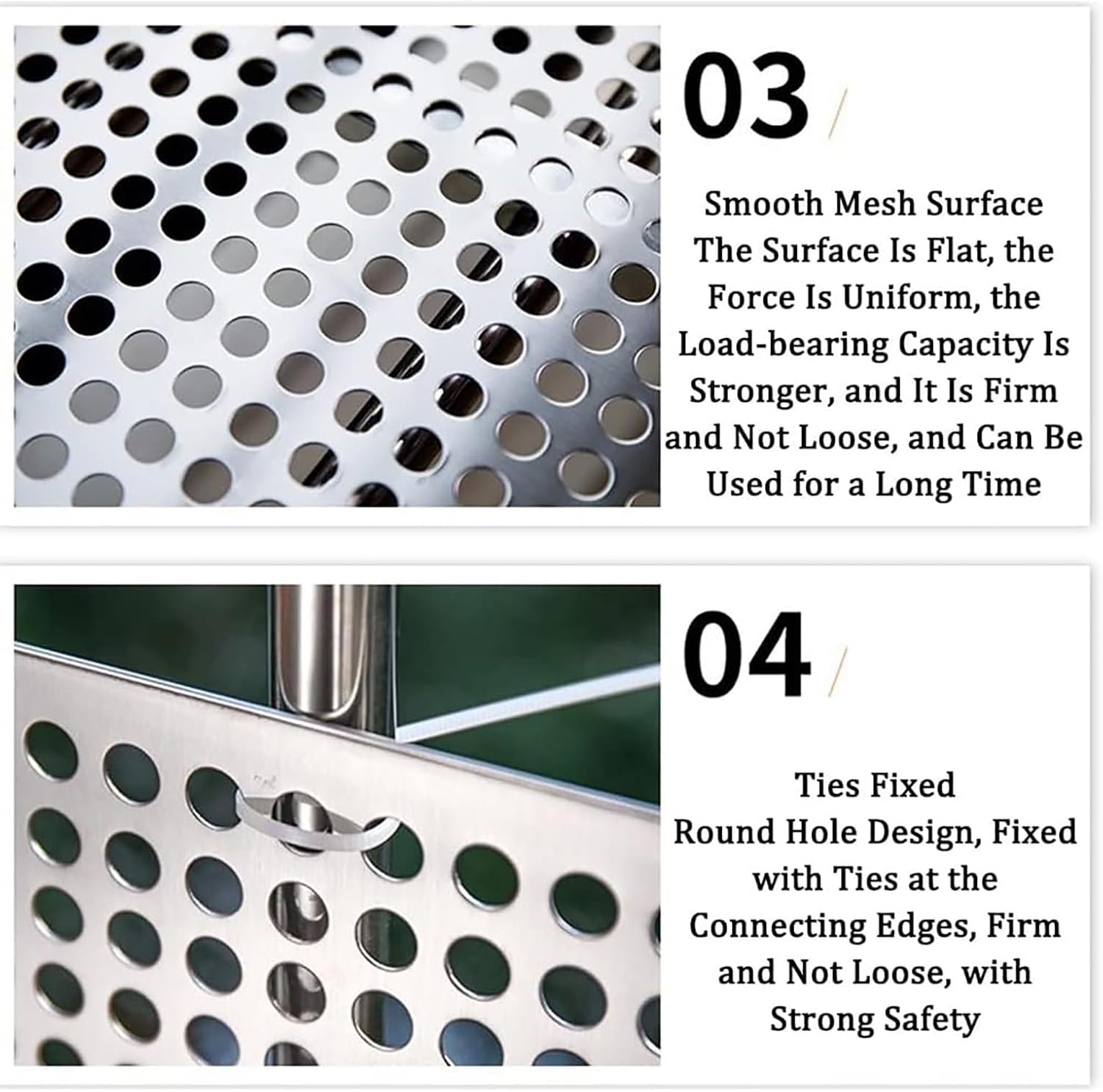Stainless Steel Perforated Sheet 10mm Holes, Durable Metal Plate, Leak-Proof Window Pads, Easy Install, 1mm Thickness, 0.3 x 1 Meter, Versatile for DIY Projects