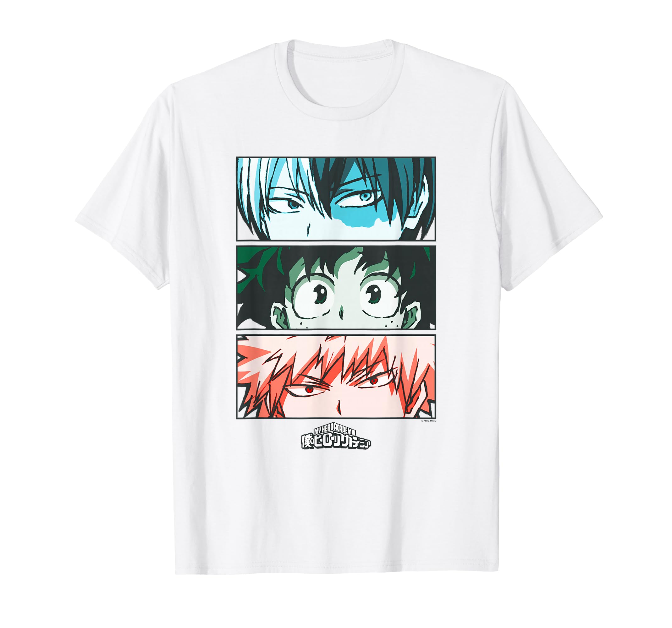 My Hero Academia Todoroki Deku Bakugo Eyes Anime T-Shirt