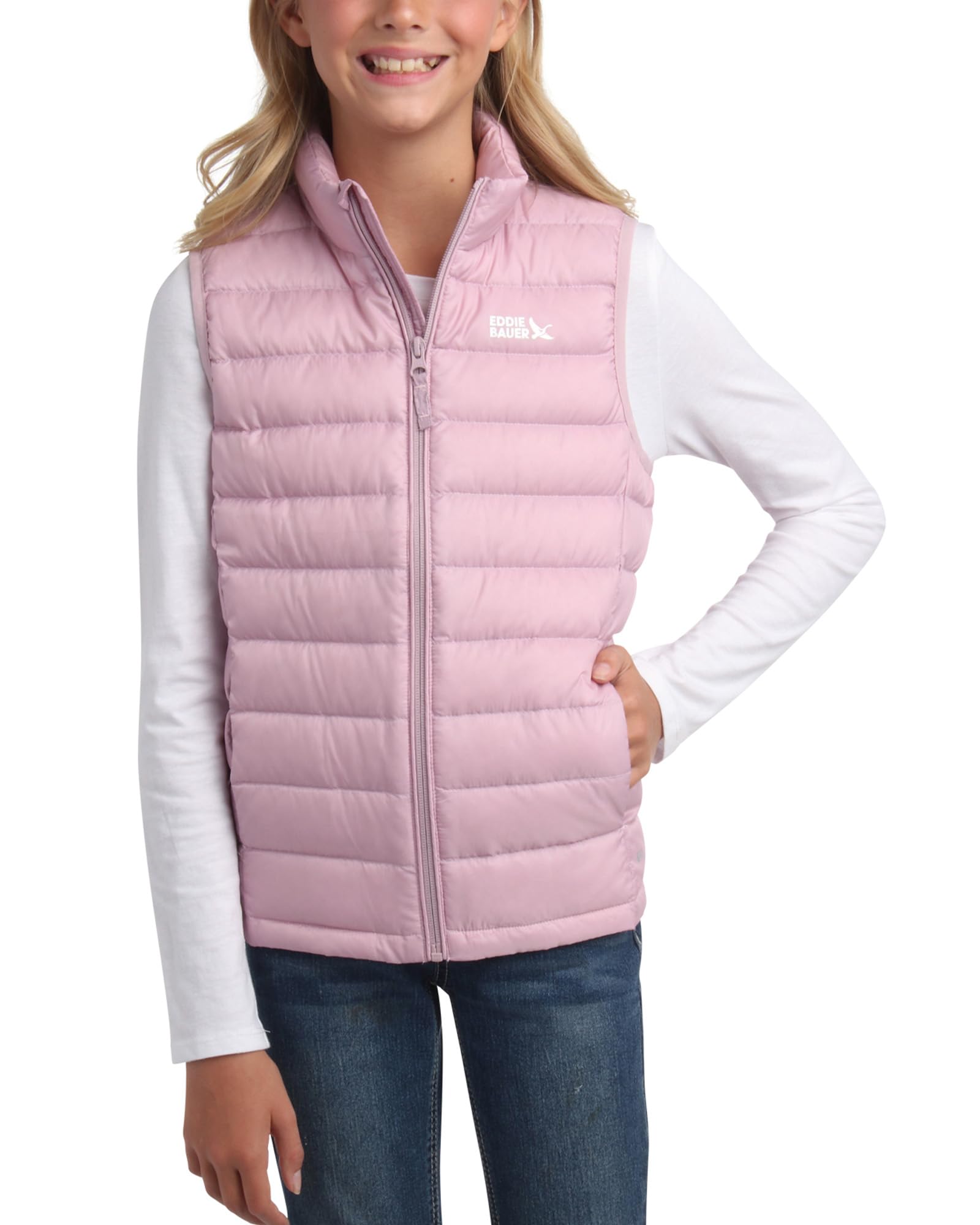 Amazon.com: Eddie Bauer Kids' Down Vest - CirrusLite Weather