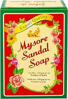Mysore Sandal Soap 4.41 oz (125 Grams) Box, (Pack of 5)