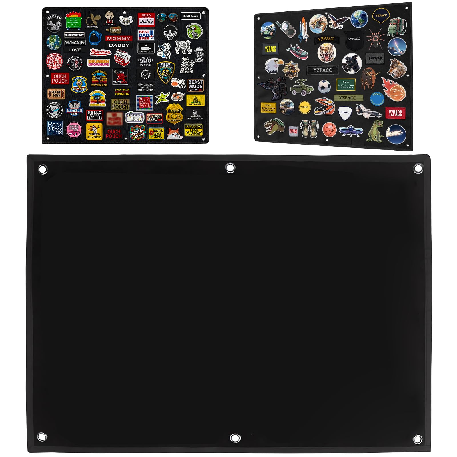 Pannello Raccolta Patch Militari Tattici 60 X 45 Cm Pannello di Visualizzazione per Patch Espositiva per Toppe Con Occhielli per Badge Francobolli Toppe e Adesivi