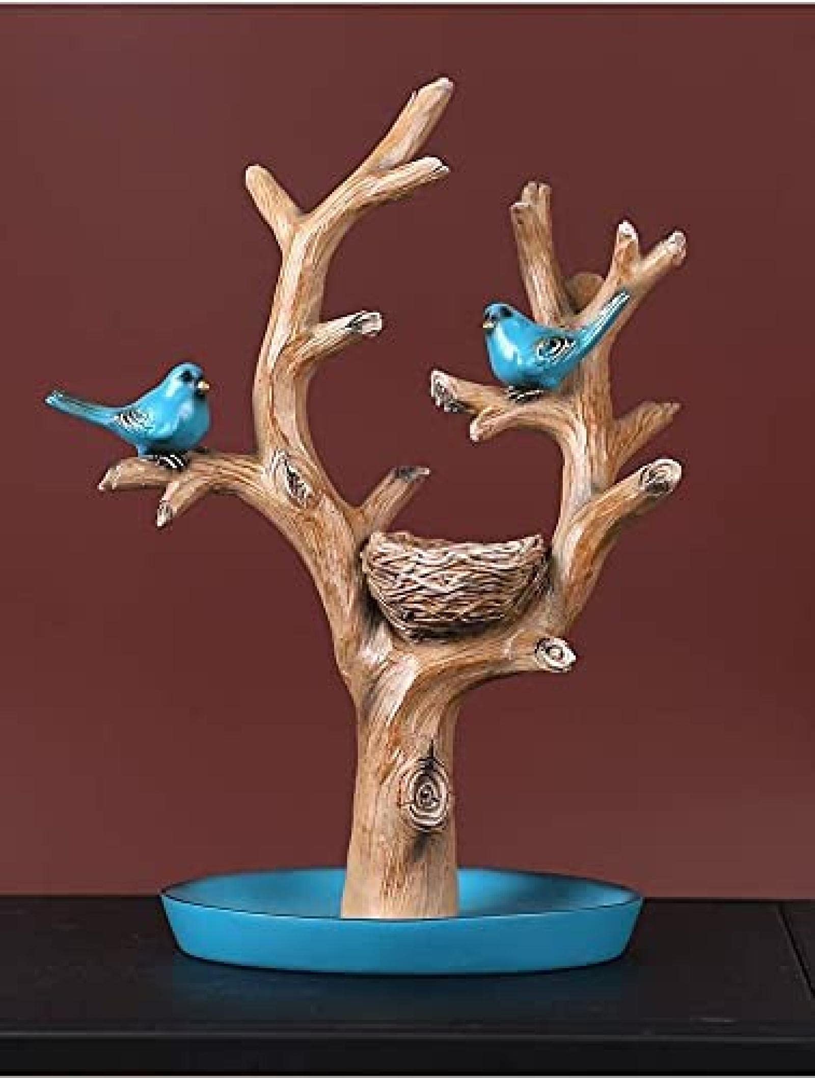 Amazon｜キーホルダー 入り口収納 キーホルダー キーホルダー ジュエリーディスプレイホルダー アクセサリーツリー イヤリング ネックレス コイン収納  アクセサリーボックス キーフック アイテムボックス ファッションウッド アクセサリー収納ボックス 木のハンガー ...