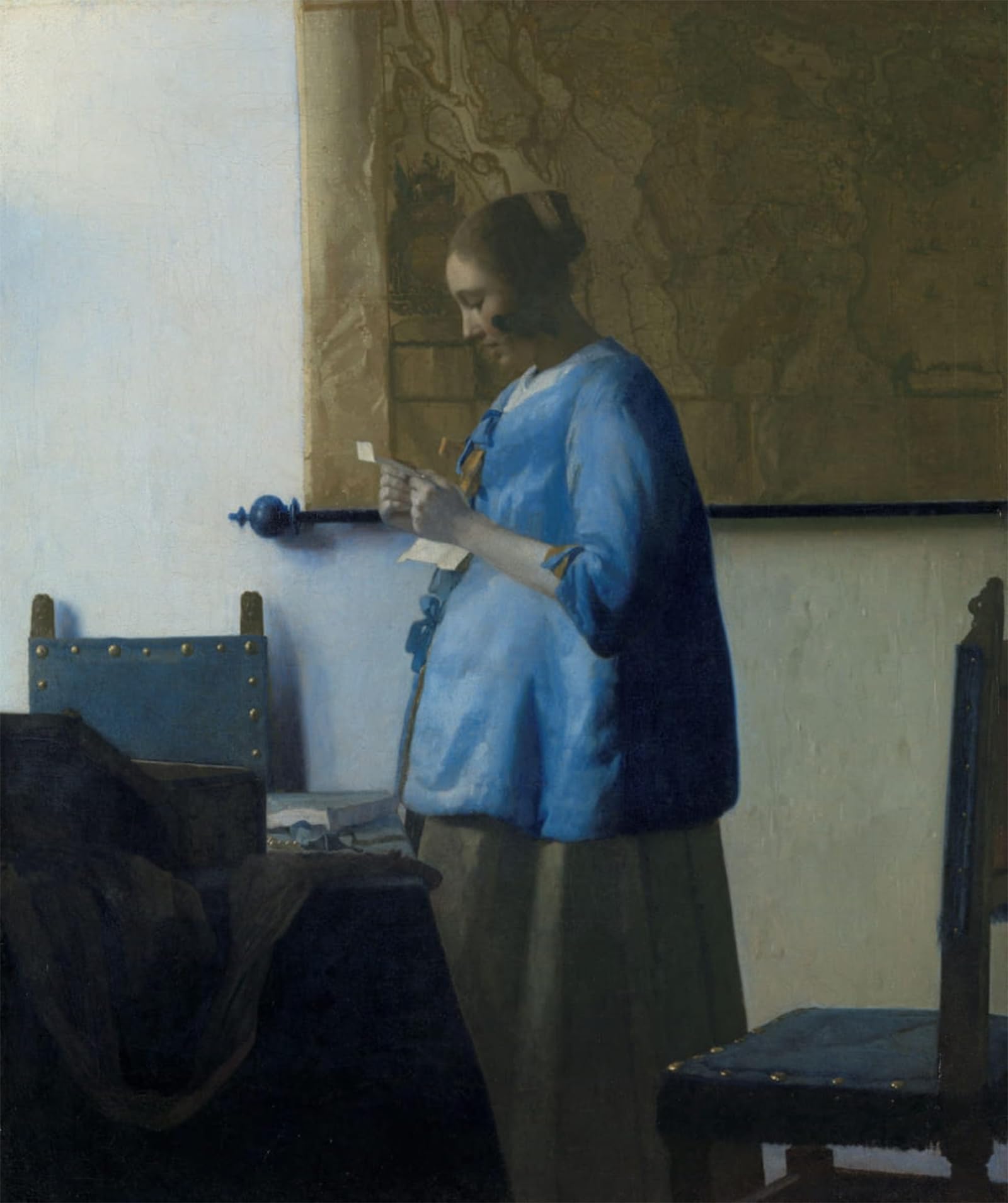 ARTXLXXBN Famous Print Painting Colorful Art Print famous painting by Johannes Vermeer Canvas Art Decorations for Home Decor 60x90cm