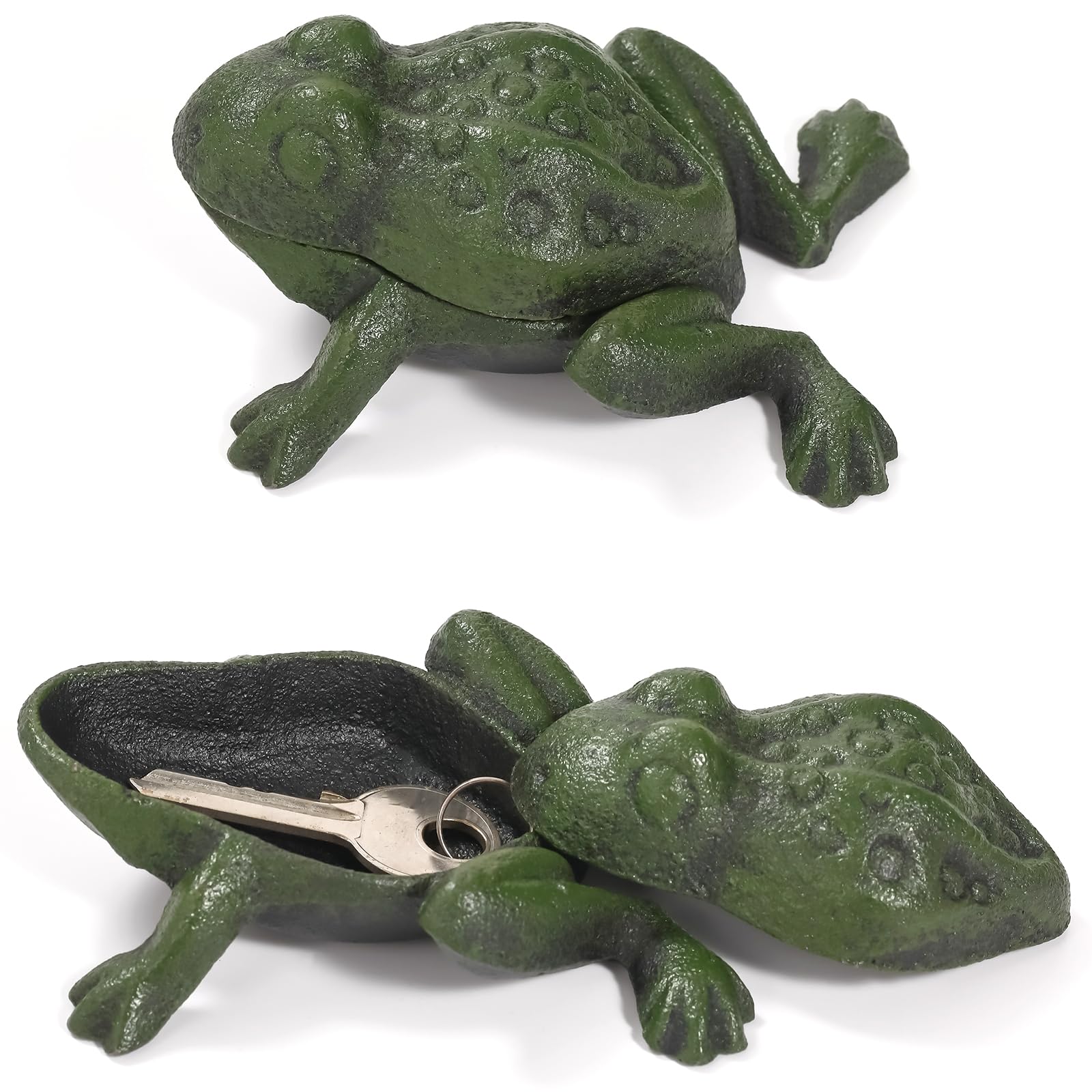 Snapklik.com : Cast Iron Frog Key Hider, Decorative Outdoor Hidden Keys ...