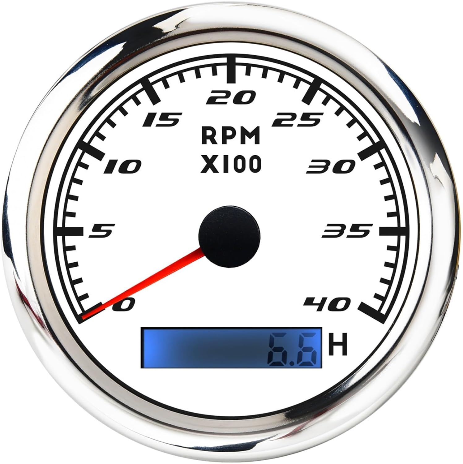 NMEA 2000 52mm Fuel Level Gauge Oil Press 0-10Bar Voltmeter 8-16V Water Temperature Meter 85mm NMEA2000 Tachometer for Boat Car(85mm 4K WS)