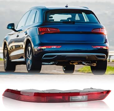 Rear Bumper Light Compatible with 2018 2019 2020 2021 Audi Q5 US Version Rear Bumper Reflector Lower Tail Light Replaces 80A945069A Left Driver Side