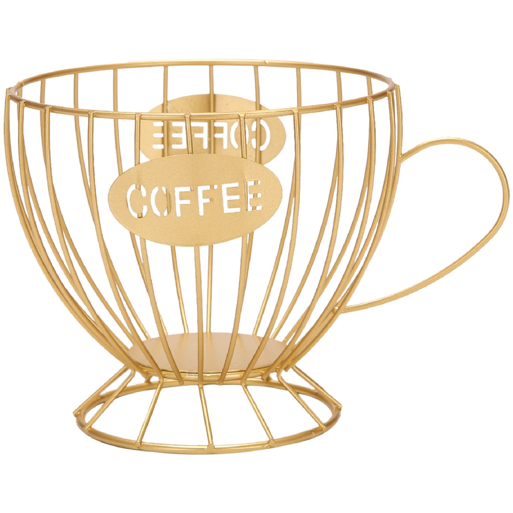 Nagoyuki Kaffeekapselhalter – Metall-Tassen-Design, 15,5x14x10,5cm, Schwarz, Zur Aufbewahrung & Dekoration