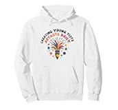 Art Teachers Creating Young Artists Daily Colorful Fun Pullover Hoodie, Adult Unisex, White, Large