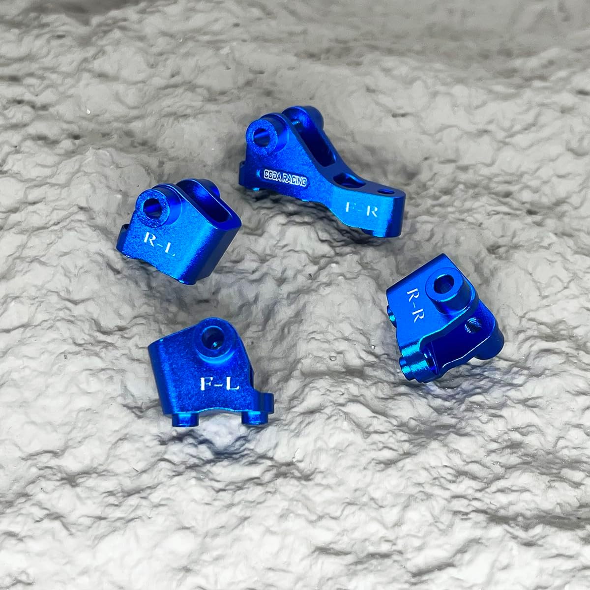 Aluminum Link Mounts Suspension Links Axle Mount Set for 1/10 RC Crawler Car TRX4 Upgrade Parts-Replaces Part 8227-Navy Blue