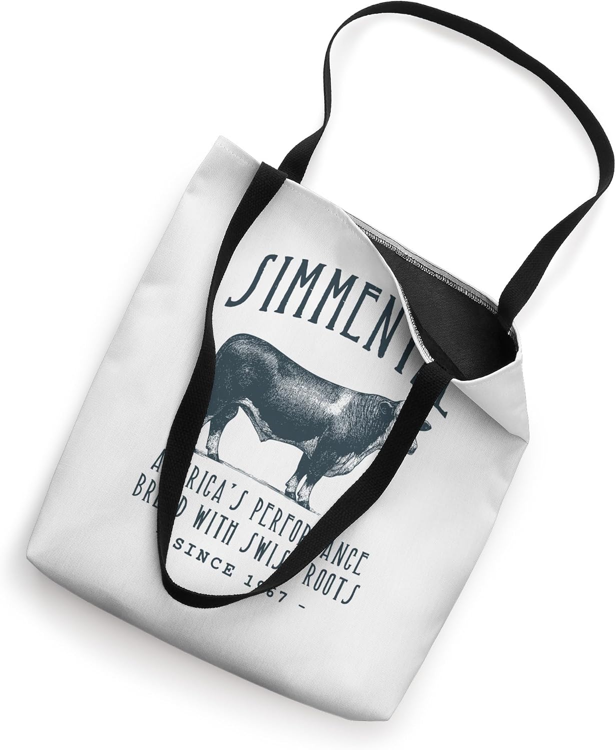 SIMMENTAL CATTLE VINTAGE LIVESTOCK DESIGN Tote Bag
