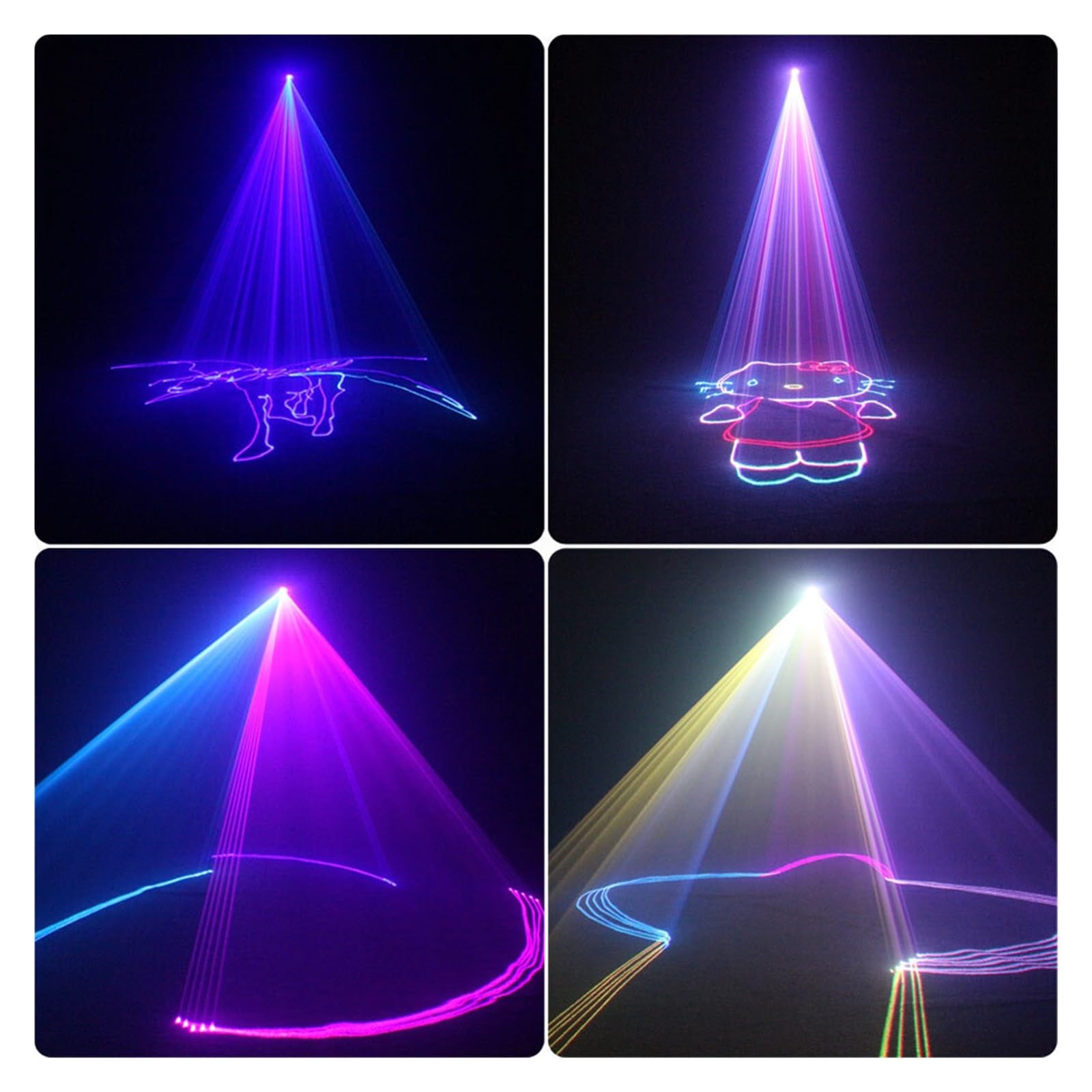 Animation RGB Strahl Disco Bühne Beleuchtung Licht Muster Projektor DMX512 DJ Dance Bar Urlaub Party Effekt Zeigen X2N8 Für Partys und Clubs