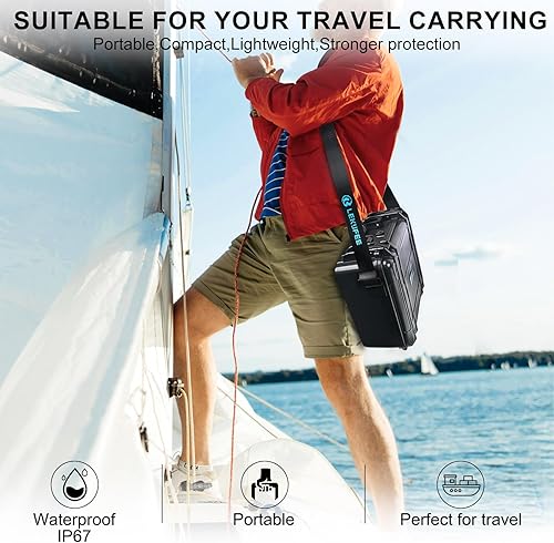 Miniatura 7 de Lekufee Funda rígida impermeable compatible con DJI Air 3 DroneDJI Air 3 Fly More ComboDJI RC 2DJI RC N2 Control remoto y accesorios (solo funda)