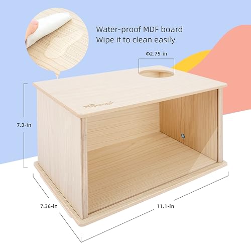 Miniatura 2 de Niteangel Caja de excavación de hámster visible para enano sirio Roborovski Campbell Hamsters Gerbos, ratones, Lemmings Degus u otras mascotas de