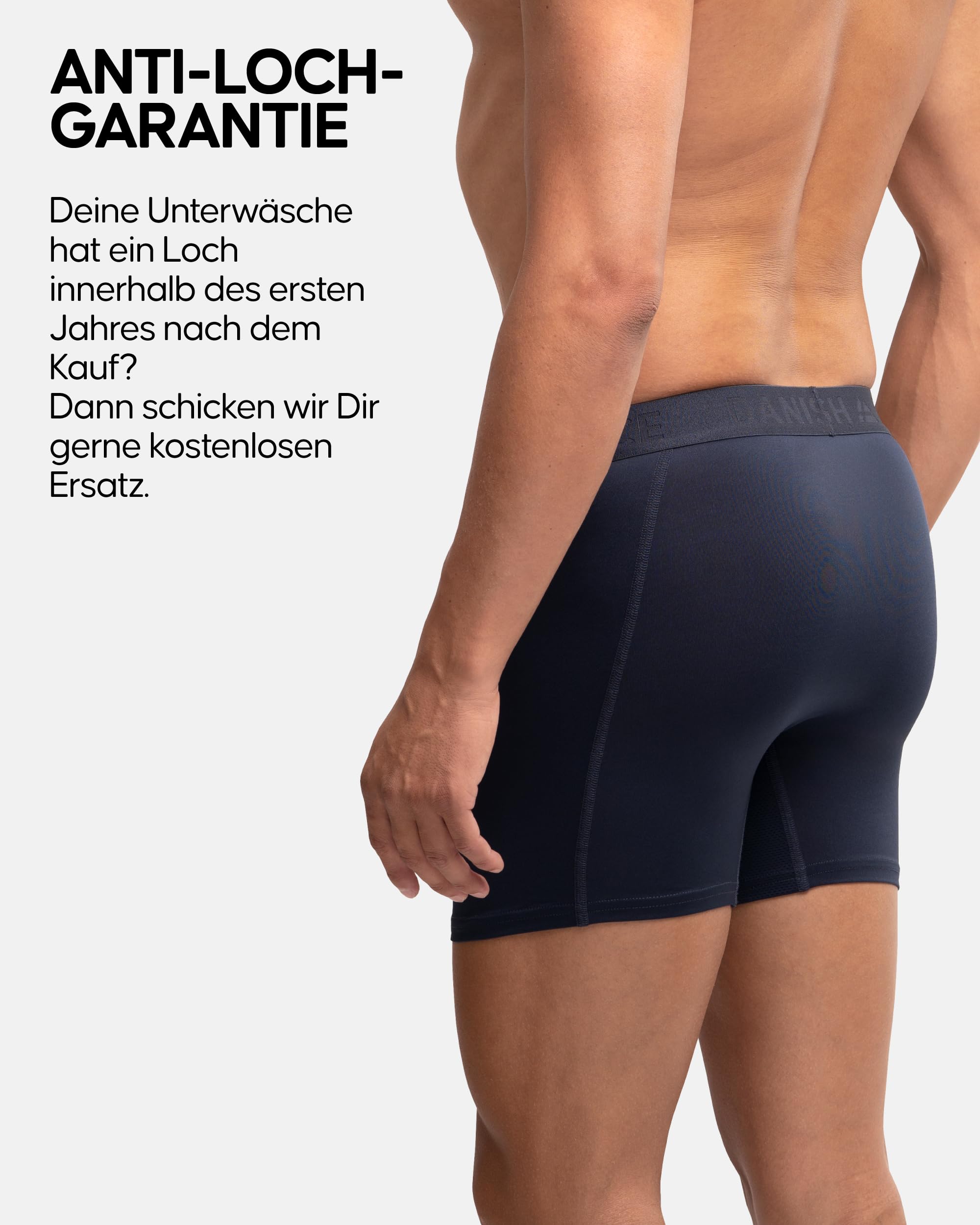 DANISH ENDURANCE 3er Pack Sport Boxershorts Herren Funktionsunterwäsche Elastisch Geruchsneutral Atmungsaktiv