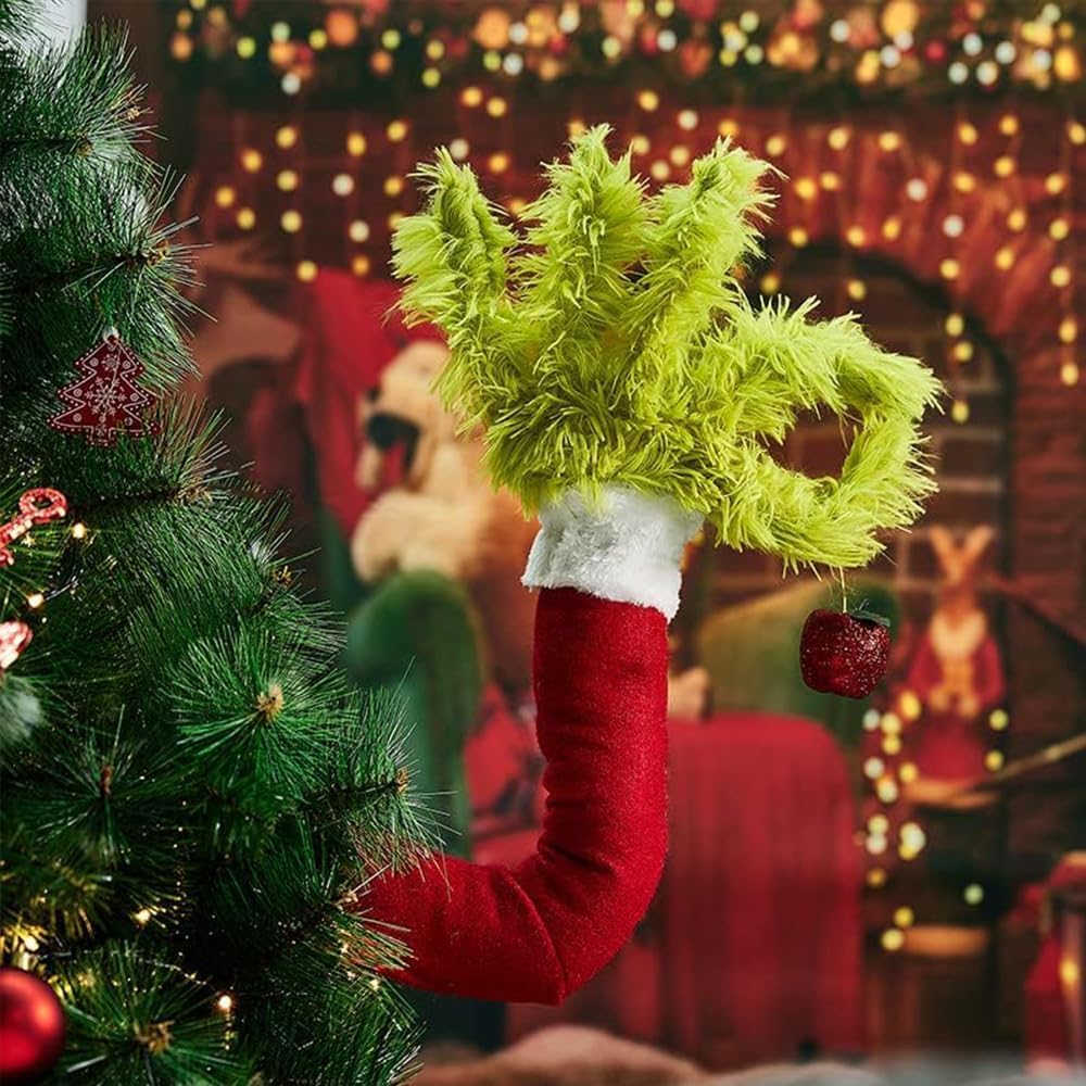 Weihnachtsbaumschmuck Grinch Arm,Grinch Baum,Christbaumschmuck Grinch,Grinch Weihnachtsbaum Deko,Grinch Deko Weihnachten Baum