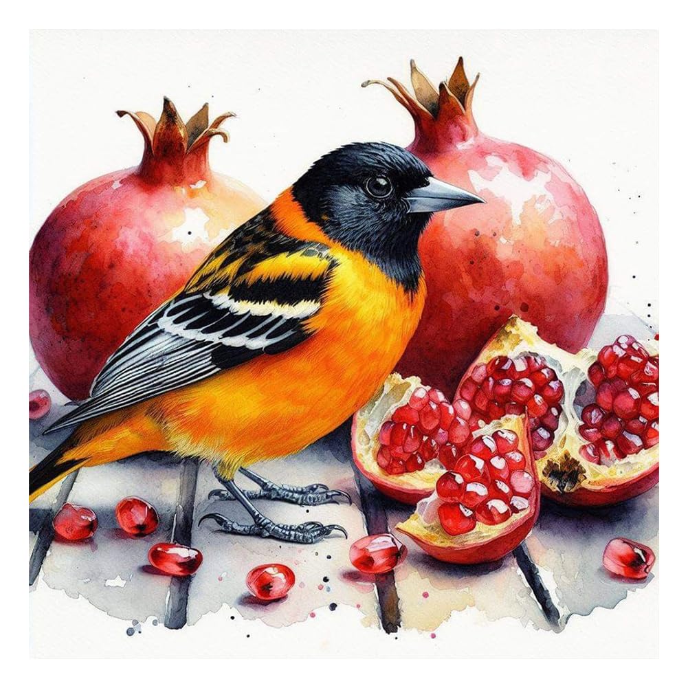 Acudotr Bird Diamond Painting Kits for Adults 5D DIY Diamond Art Kits for Beginners Full Drill Diamond Painting Kits for Home Wall Decor 12x12 Inch