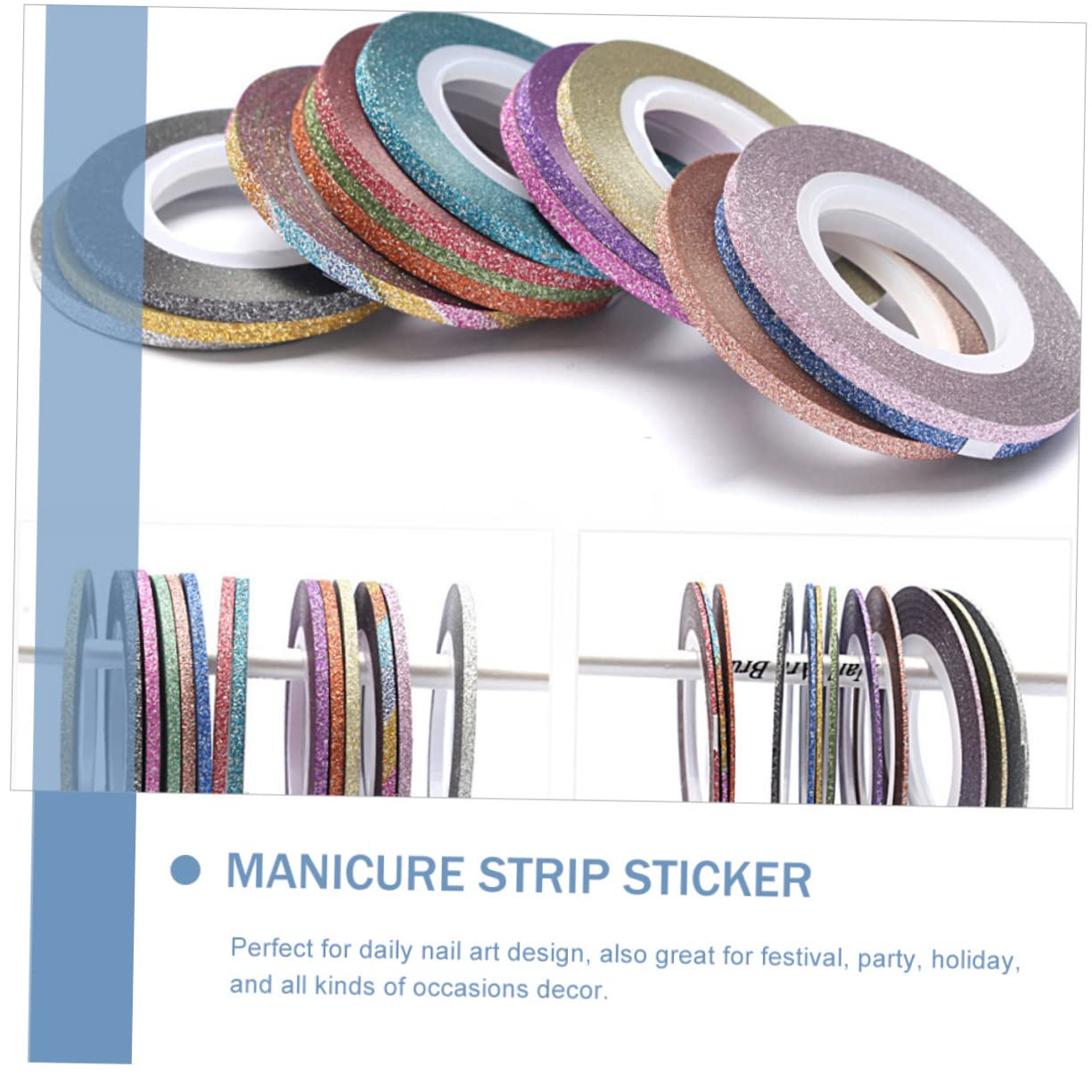 Beavorty 150piezas Cinta De Nail Art Striping Tape Para Decoración De Uñas Para Mujeres y