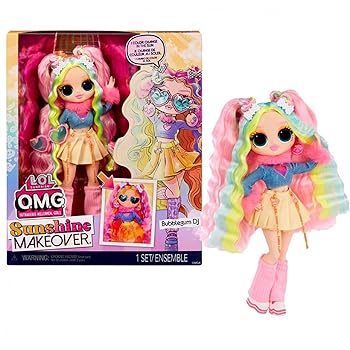 L.O.L. Surprise OMG Sunshine Makeover Fashion Doll Bubblegun DJs