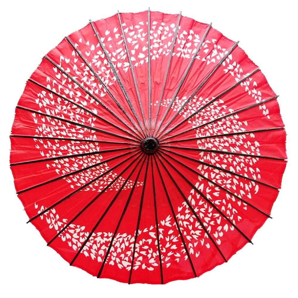 Japanese Paper Umbrella Wagasa Bamboo Cherry Blossom Handmade Parasol 31.5in