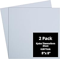 Vista 10 de Kydex Sheets - Solid Color DIY Kit for Crafting Holsters, Sheaths, and Mag Pouches - (8x8, 8x12, 12x12), Premium Thermoform Sheets - Thick, Durable