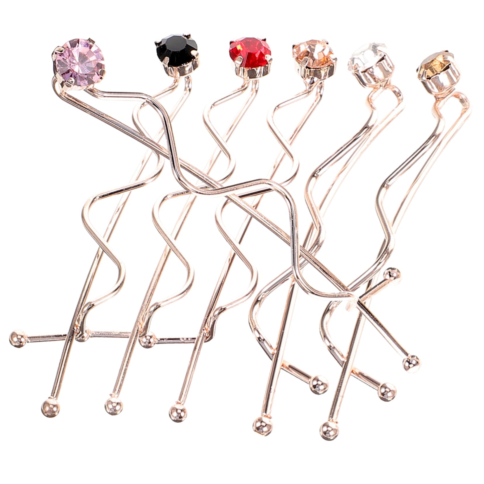 Ipetboom 6Pcs Decorative Hair Clips for Women Elegant Hair Barrettes Stylish Hair Accessories for Daily Wear and Special Occasions