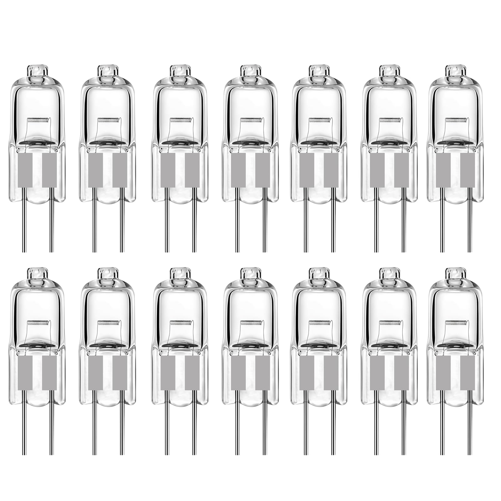 Zestaw 14 żarówek halogenowych G4, 12 V, 10 W, ciepła biel, 2800 K, 160 lm, ściemniana, do okapu kuchennego, salonu, sypialni [klasa energetyczna G]