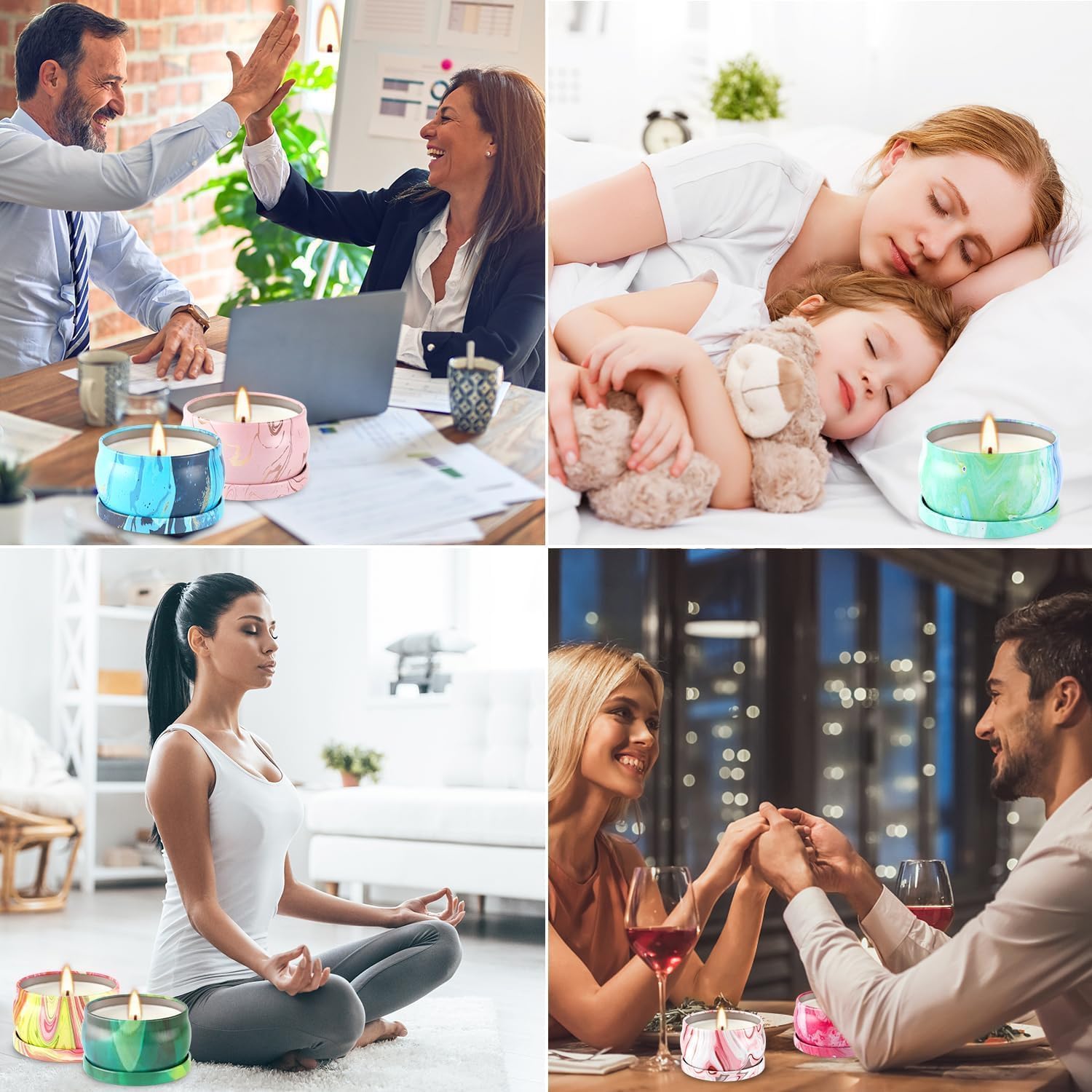 Liven - Velas de aromaterapia para el hogar (36 unidades), velas perfumadas para el hogar, velas perfumadas para Navidad, cumpleaños, Acción de Gracias, Día de la Madre, 70,9 g